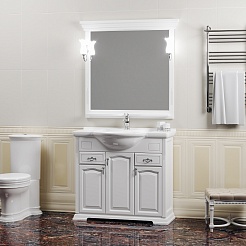Opadiris Зеркало для ванной Риспекто 95 цвет 9003 (белый матовый) – фотография-3